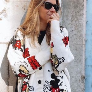 Zara Mickey Mouse Cardigan